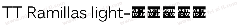 TT Ramillas light字体转换